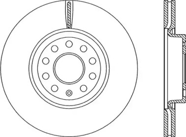 Тормозной диск (OPEN PARTS: BDA2207.20)