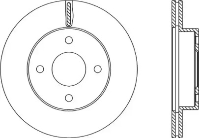 Тормозной диск (OPEN PARTS: BDA2216.20)