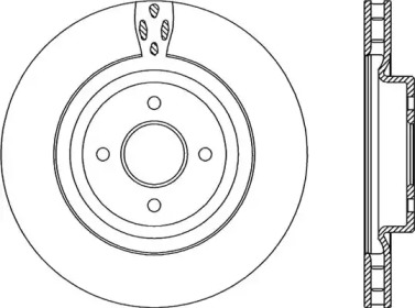 Тормозной диск (OPEN PARTS: BDA2225.20)