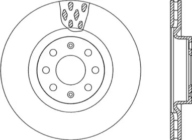 Тормозной диск (OPEN PARTS: BDA2259.20)