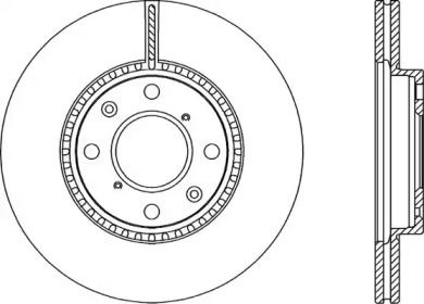 Тормозной диск (OPEN PARTS: BDA2283.20)