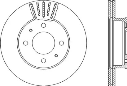 Тормозной диск (OPEN PARTS: BDA2289.20)