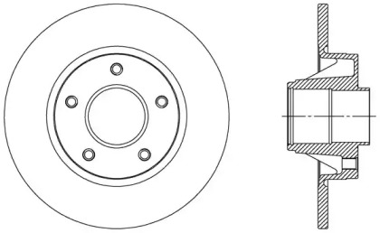 Тормозной диск (OPEN PARTS: BDA2305.10)