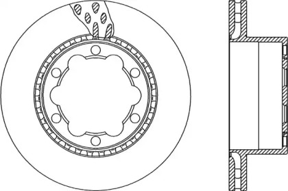 Тормозной диск (OPEN PARTS: BDA2326.20)