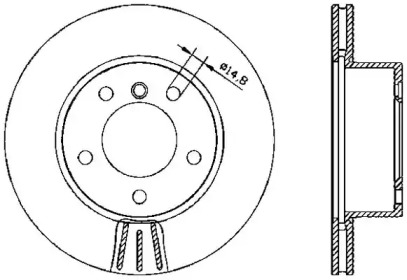 Тормозной диск (OPEN PARTS: BDA2328.20)