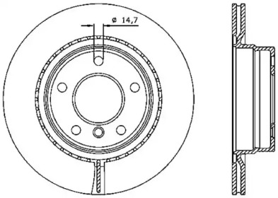 Тормозной диск (OPEN PARTS: BDA2334.20)