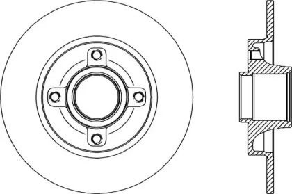 Тормозной диск (OPEN PARTS: BDA2341.10)