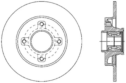 Тормозной диск (OPEN PARTS: BDA2341.30)