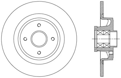 Тормозной диск (OPEN PARTS: BDA2363.10)