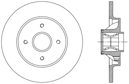 Тормозной диск (OPEN PARTS: BDA2387.30)