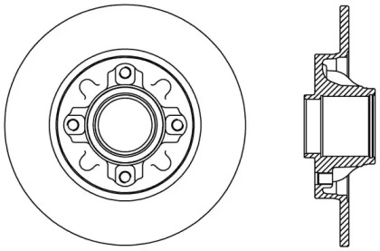 Тормозной диск (OPEN PARTS: BDA2388.10)