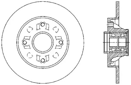 Тормозной диск (OPEN PARTS: BDA2388.30)