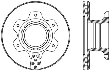 Тормозной диск (OPEN PARTS: BDA2426.20)