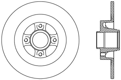 Тормозной диск (OPEN PARTS: BDA2427.10)