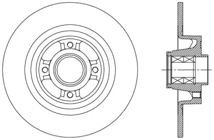 Тормозной диск (OPEN PARTS: BDA2427.30)