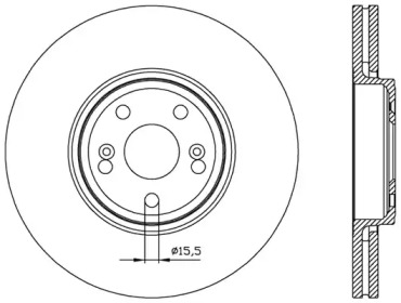 Тормозной диск (OPEN PARTS: BDA2452.20)