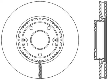 Тормозной диск (OPEN PARTS: BDA2477.20)