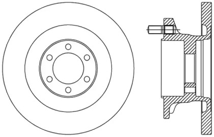 Тормозной диск (OPEN PARTS: BDA2494.10)