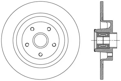 Тормозной диск (OPEN PARTS: BDA2507.30)