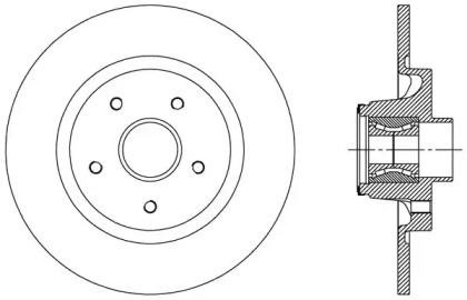 Тормозной диск (OPEN PARTS: BDA2509.30)