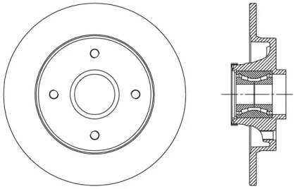 Тормозной диск (OPEN PARTS: BDA2510.30)