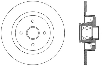 Тормозной диск (OPEN PARTS: BDA2511.30)