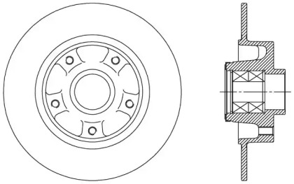 Тормозной диск (OPEN PARTS: BDA2512.30)