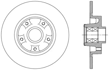 Тормозной диск (OPEN PARTS: BDA2513.30)