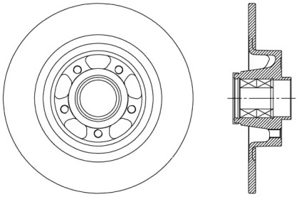 Тормозной диск (OPEN PARTS: BDA2514.30)