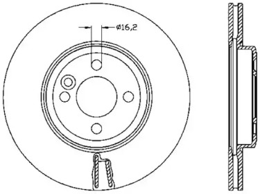 Тормозной диск (OPEN PARTS: BDA2530.20)