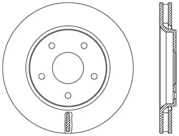 Тормозной диск (OPEN PARTS: BDA2534.20)