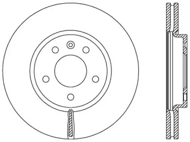 Тормозной диск (OPEN PARTS: BDA2536.20)