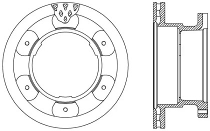 Тормозной диск (OPEN PARTS: BDA2542.20)