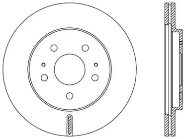 Тормозной диск (OPEN PARTS: BDA2552.20)