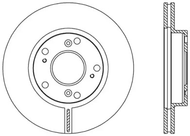 Тормозной диск (OPEN PARTS: BDA2554.20)