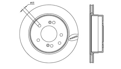 Тормозной диск (OPEN PARTS: BDA2557.20)