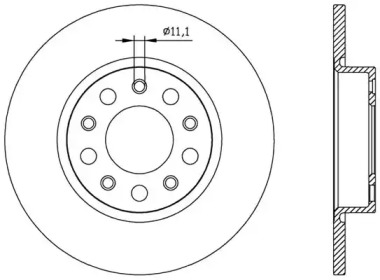 Тормозной диск (OPEN PARTS: BDA2559.10)