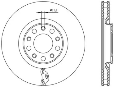 Тормозной диск (OPEN PARTS: BDA2561.20)