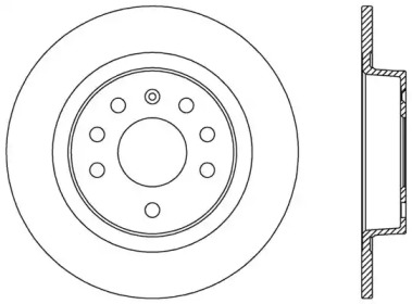 Тормозной диск (OPEN PARTS: BDA2575.10)