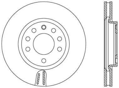 Тормозной диск (OPEN PARTS: BDA2576.20)