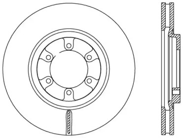 Тормозной диск (OPEN PARTS: BDA2585.20)