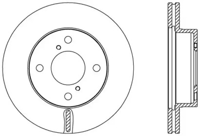 Тормозной диск (OPEN PARTS: BDA2586.20)