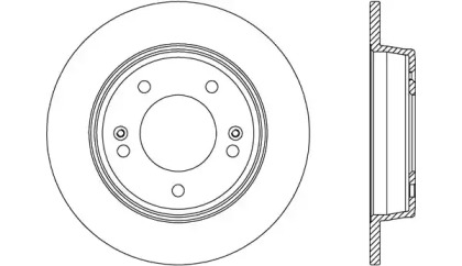 Тормозной диск (OPEN PARTS: BDA2604.10)