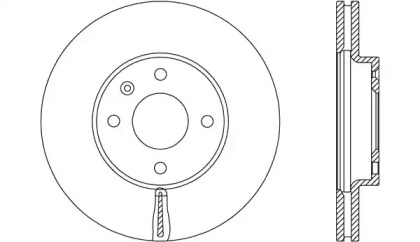 Тормозной диск (OPEN PARTS: BDA2631.20)