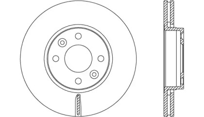 Тормозной диск (OPEN PARTS: BDA2652.20)