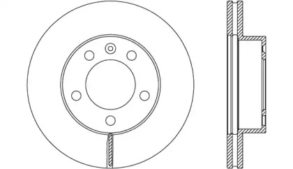 Тормозной диск (OPEN PARTS: BDA2654.20)