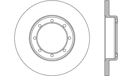 Тормозной диск (OPEN PARTS: BDA2655.10)