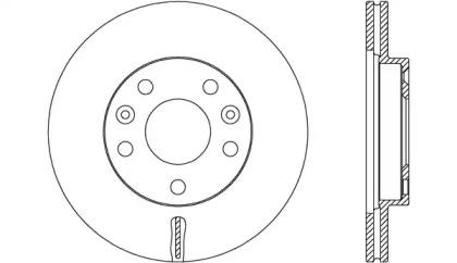 Тормозной диск (OPEN PARTS: BDA2656.20)