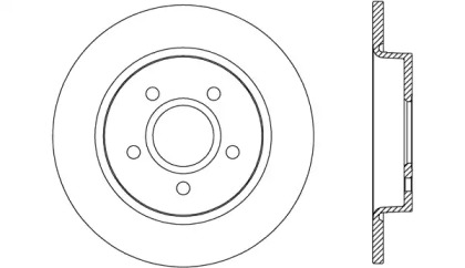 Тормозной диск (OPEN PARTS: BDA2670.10)