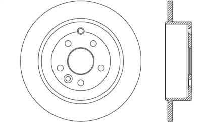 Тормозной диск (OPEN PARTS: BDA2671.10)